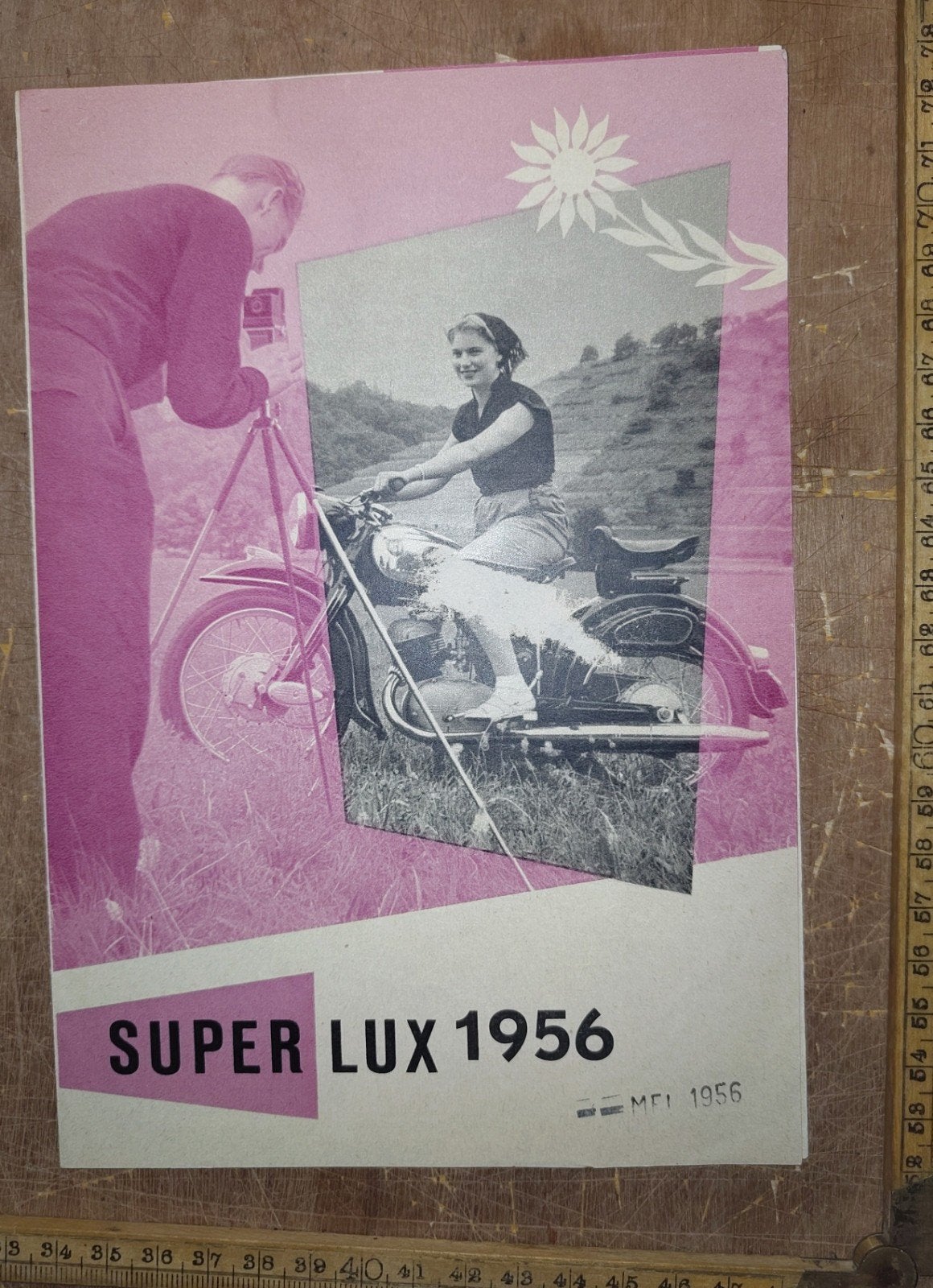 Folder NSU Super Lux 1956, Ophalen of Verzenden