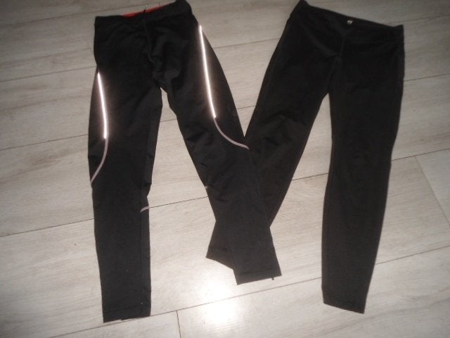 SETVOORDEEL! H&M + INQ; 2x Sportlegging; maat M, Kleding | Dames, Maat 38/40 (M), H&M, Zwart, Overige typen