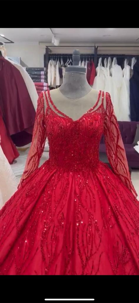 Rode jurk - Henna avond jurk, Ophalen of Verzenden, Nieuw, Rood, Trouwjurk