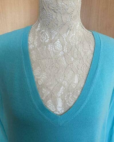 Turquoise trui maat XL, Kleding | Dames, Ophalen of Verzenden, Zo goed als nieuw, Maat 46/48 (XL) of groter, Overige kleuren
