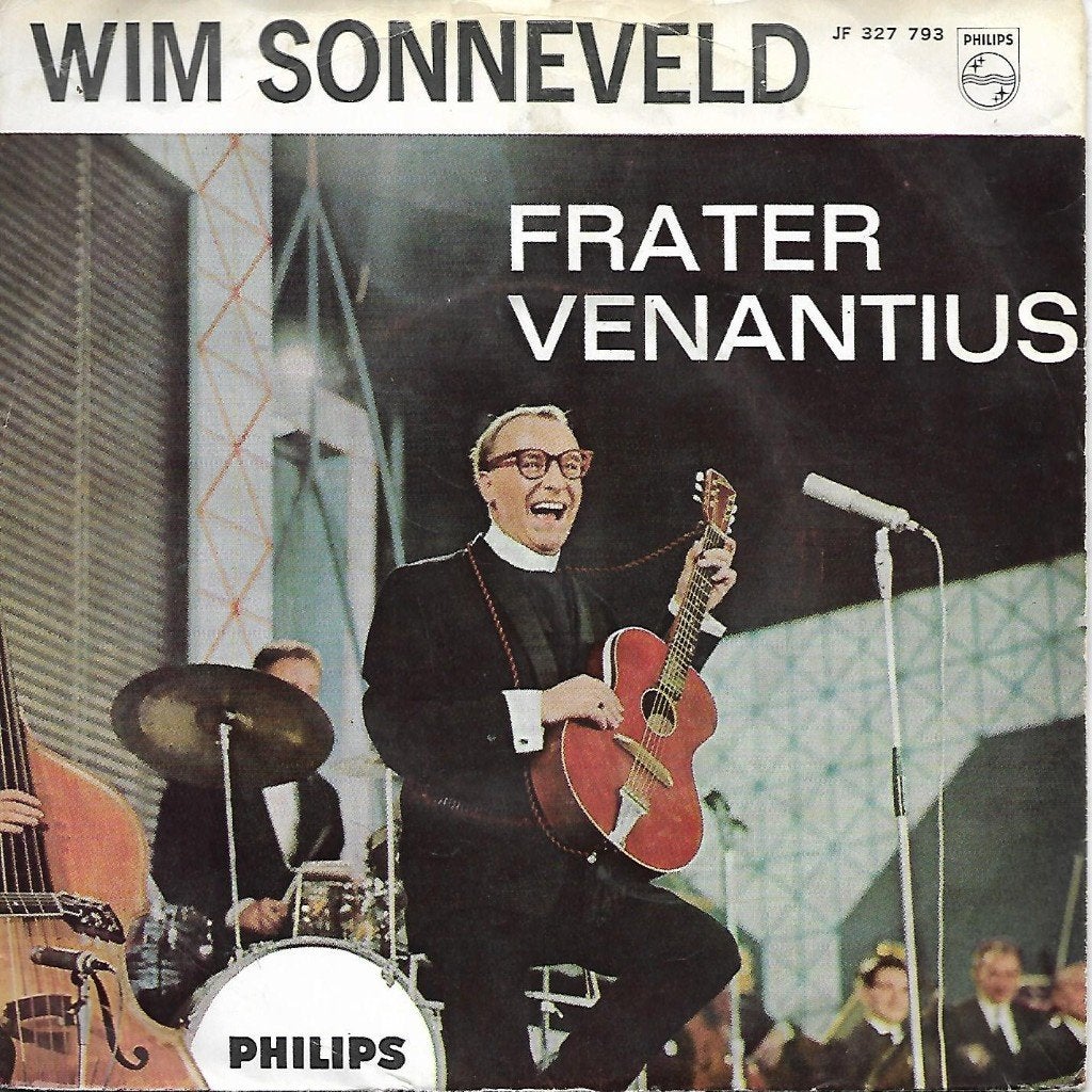 Wim Sonneveld - Frater Venantius, Cd's en Dvd's, Vinyl Singles, Ophalen of Verzenden, Gebruikt, 7 inch, Nederlandstalig