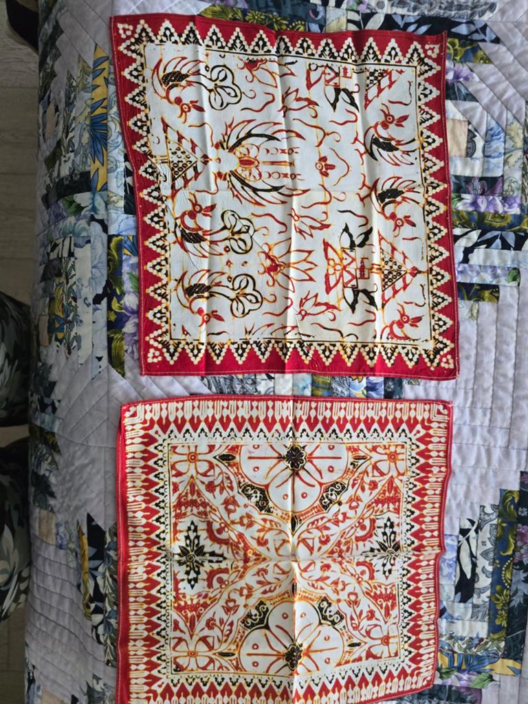 2 batik doekjes, Ophalen of Verzenden