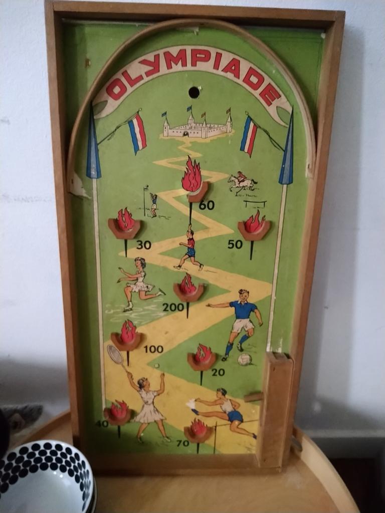 Houten flipperkast a, Ophalen of Verzenden, Gebruikt