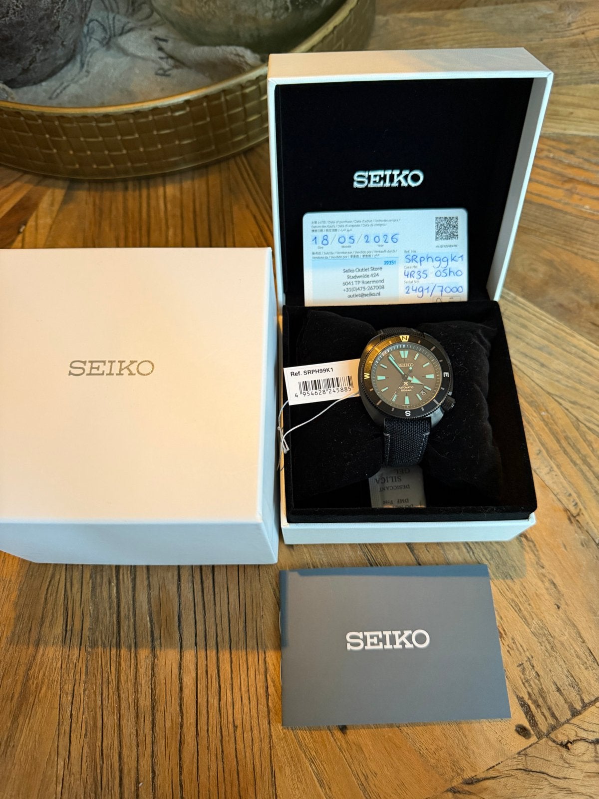 Seiko Prospex SRP H99K1 Limited Edition Horloge, Seiko, Staal, Polshorloge, Overige materialen