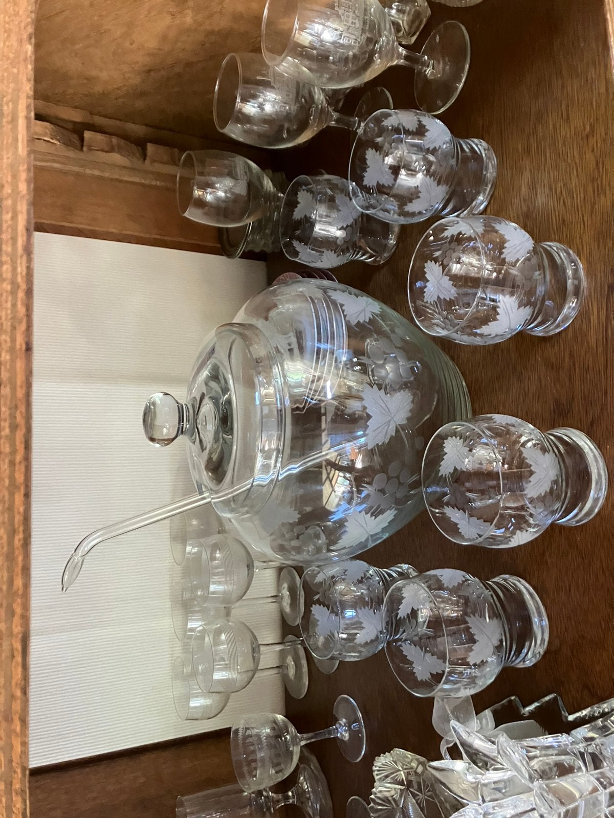 Bowlset conpleet, Verzamelen, Glas en Borrelglaasjes, Ophalen of Verzenden, Zo goed als nieuw, Overige typen
