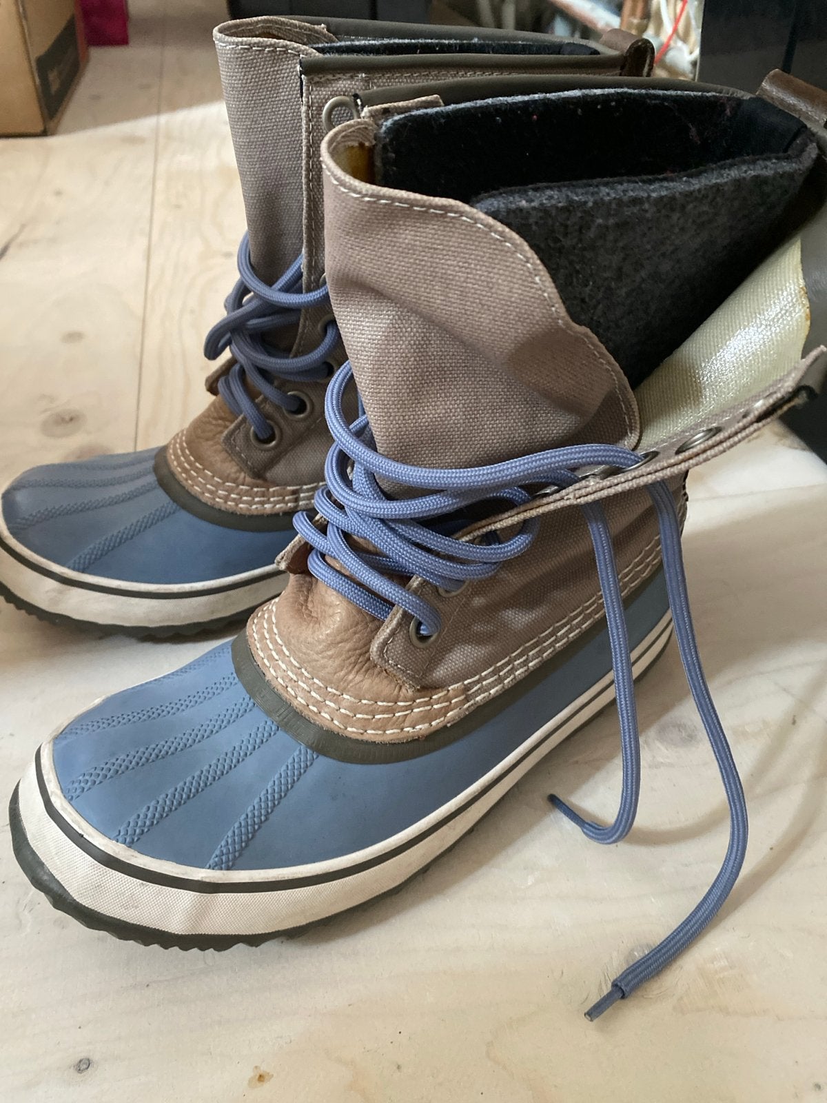 Sorel winterlaarzen - Maat 38.5 - Zo goed als nieuw, Ophalen of Verzenden, Zo goed als nieuw, Blauw, Snowboots