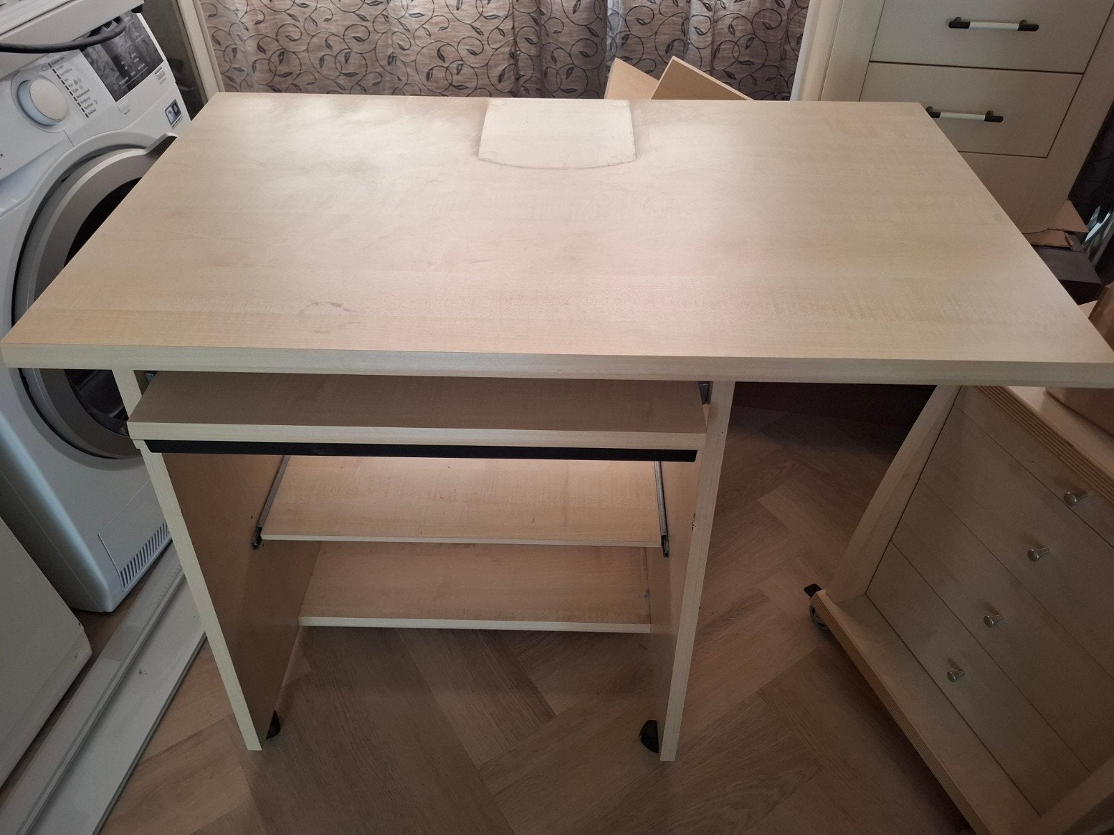 Te koop computer bureau en kastje, Ophalen of Verzenden, Gebruikt, Bureau-kast combinatie