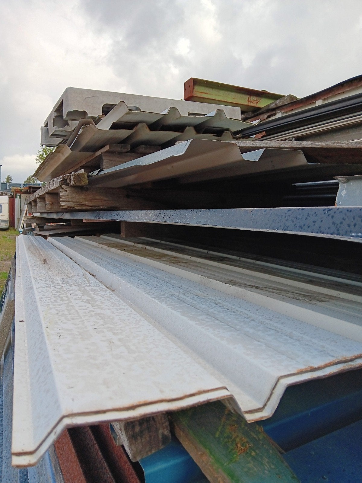 damwandprofiel dakplaten, Gebruikt, 15 m² of meer, Metaal, Ophalen