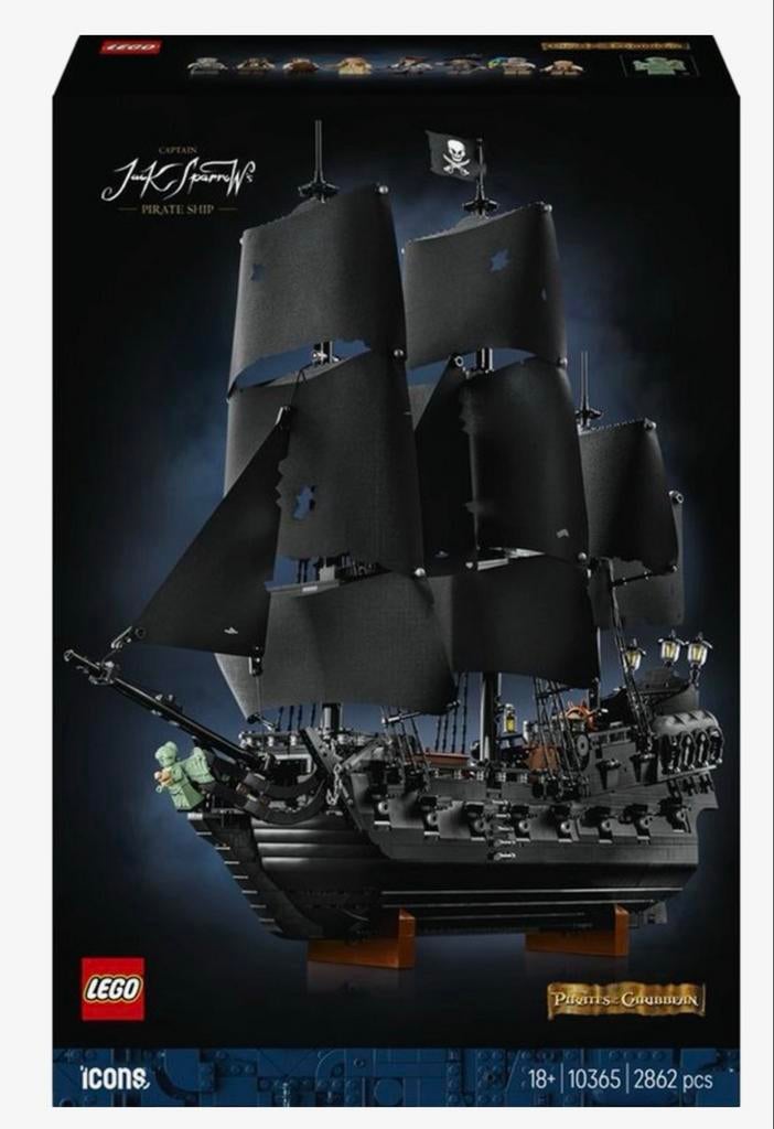 LEGO Icons 10365 Piratenschip Kapitein Jack Sparrow NIEUW, Lego, Ophalen of Verzenden, Compleet, Complete set