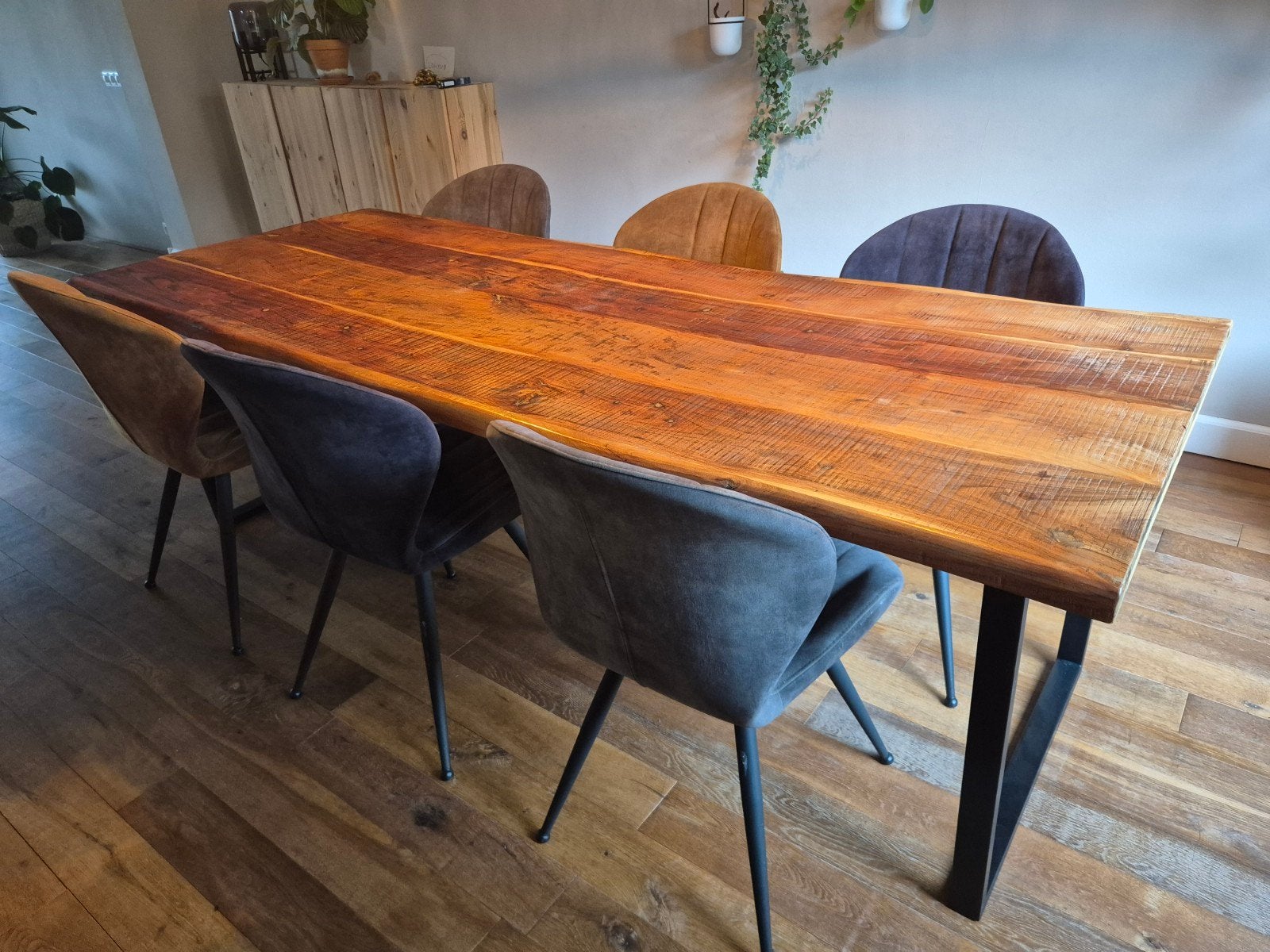Nette eettafel 240cm, Huis en Inrichting, Tafels | Eettafels, Zo goed als nieuw, 50 tot 100 cm, Rechthoekig, Ophalen