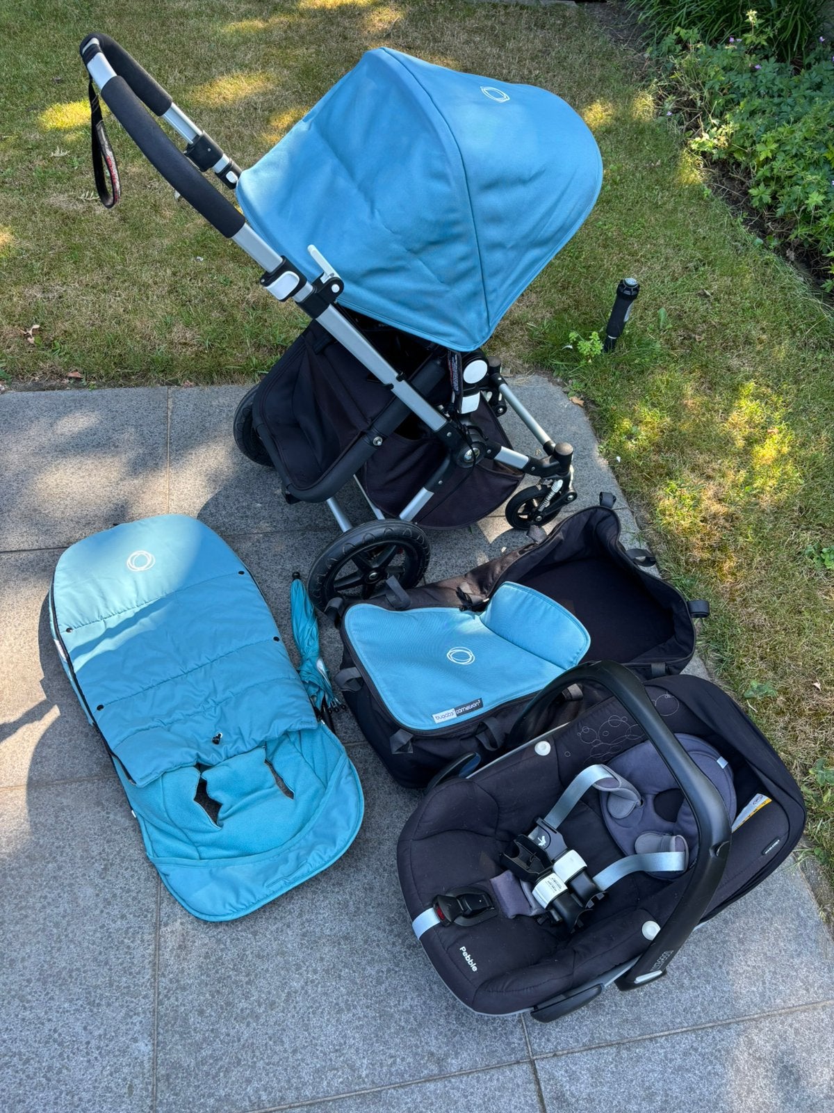 Combiwagen Bugaboo Cameleon 3 en MaxiCosi, Ophalen, Gebruikt, Verstelbare duwstang, Bugaboo