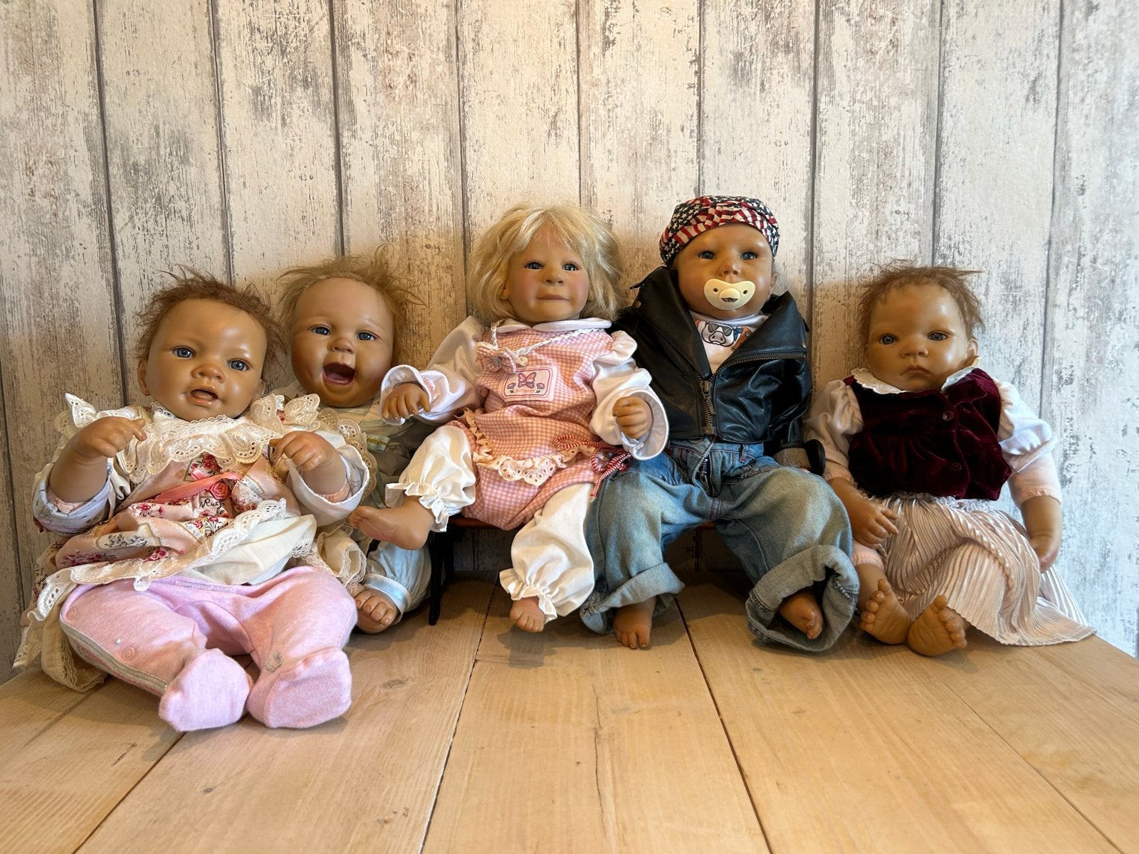 Reborn Poppen Collectie - 5 Levensechte Babypoppen, Verzamelen, Ophalen, Gebruikt, Babypop, Levensecht of Reborn