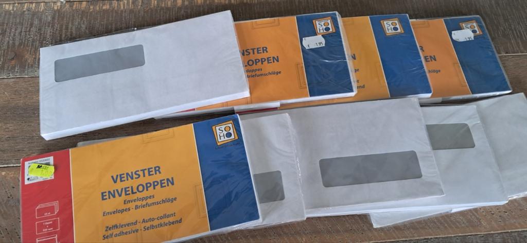 Venster enveloppen, Ophalen of Verzenden, Nieuw, Overige thema's, Overige typen
