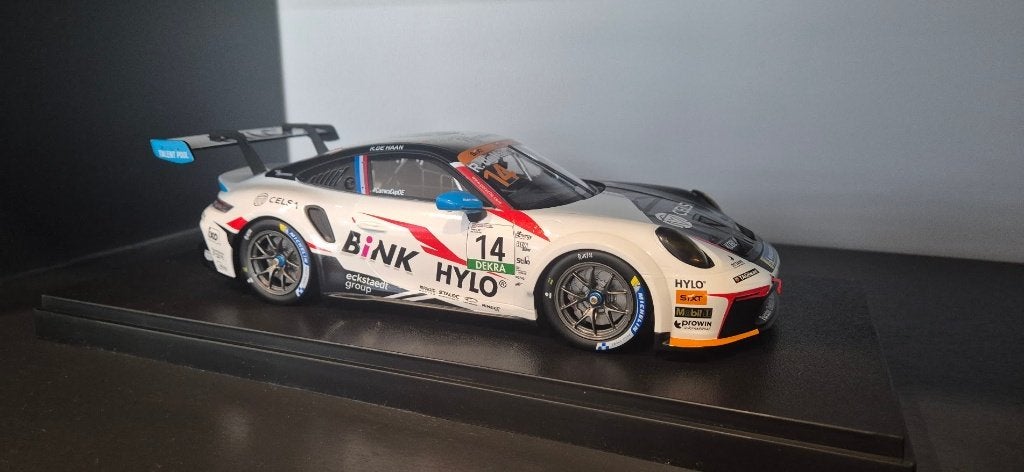 Porsche 911 gt3 cup 14 de haan oschersleben 2024 Miniatuur, Ophalen of Verzenden, Nieuw, Auto