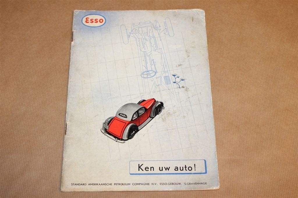 Ken uw auto - Zeldzame oude Esso uitgave - Ca 1940, Ophalen of Verzenden, Zo goed als nieuw, Algemeen