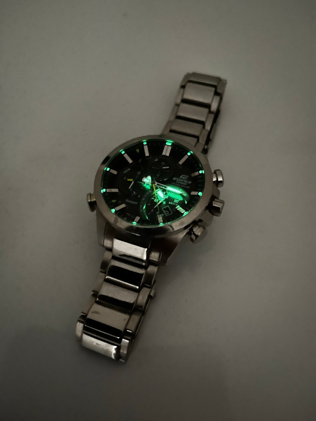 Casio EQB-500 Edifice Tough Solar Radio Controlled, Ophalen of Verzenden, Gebruikt, Zwart, Android