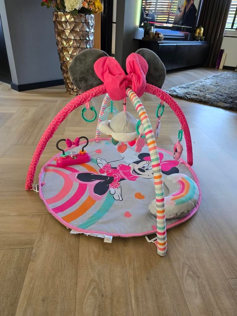 Minnie Mouse Speelmat met Babygym en Speeltjes, Ophalen, Zo goed als nieuw, Speelkleed
