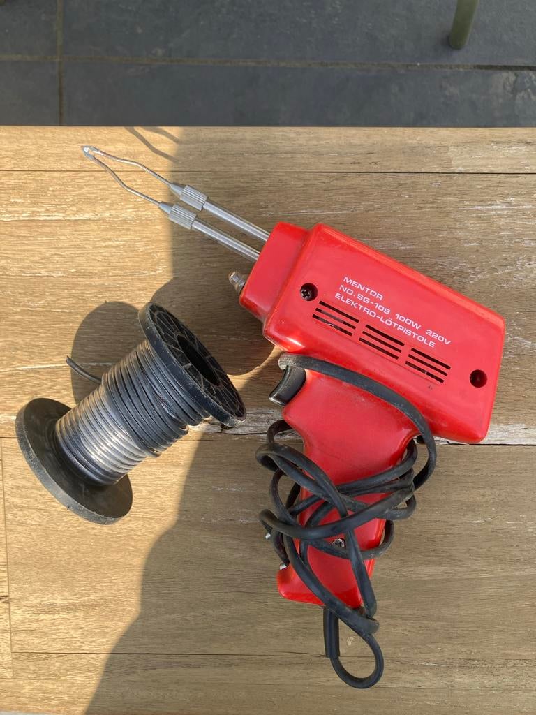 Mentor Soldeerbout SG-109 100W 220V met soldeertin, Ophalen, Gebruikt, Overige typen