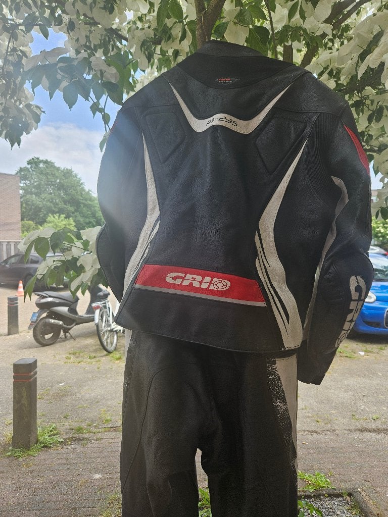 Motorpak leer GRID, Motoren, Kleding | Motorkleding, Grid, Ophalen of Verzenden, Tweedehands, Heren
