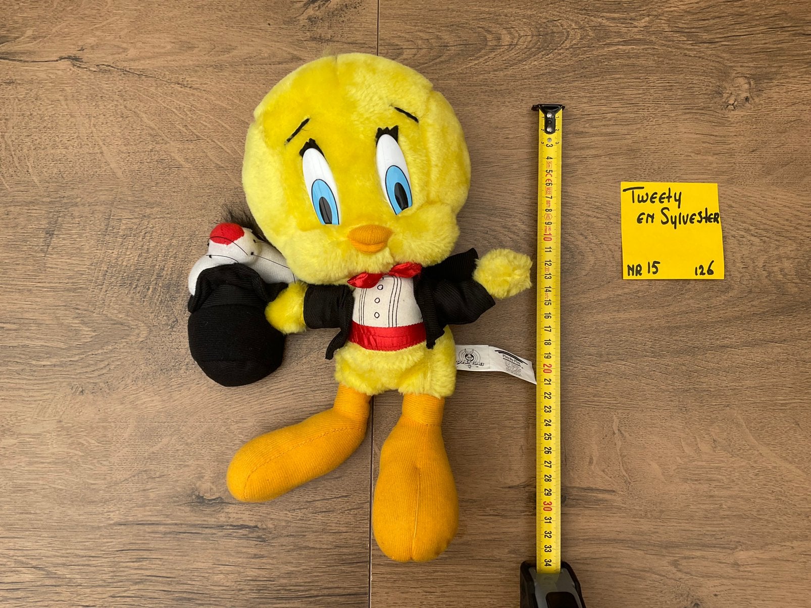 Gebruikte Tweety en Sylvester knuffel Looney Tunes, Ophalen, Looney Tunes, Gebruikt, Beeldje of Figuurtje