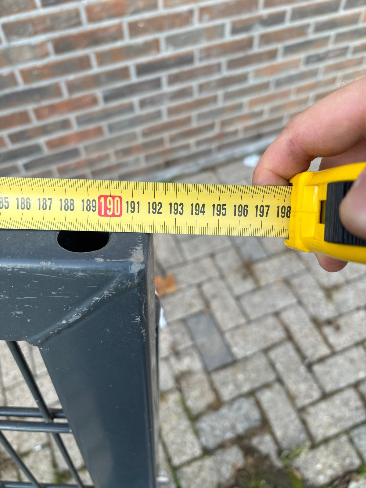 Stevig hekwerk met poort - Gebruikt, goede staat, Tuin en Terras, Ophalen, Met poort, Gebruikt, Dubbelstaafmat hekwerk