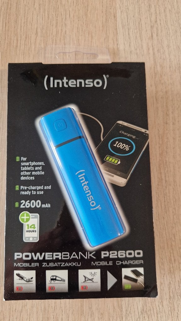 Intenso Powerbank 2600 mAh - Nieuw ongeopende verpakking, Ophalen of Verzenden, Nieuw, Intenso