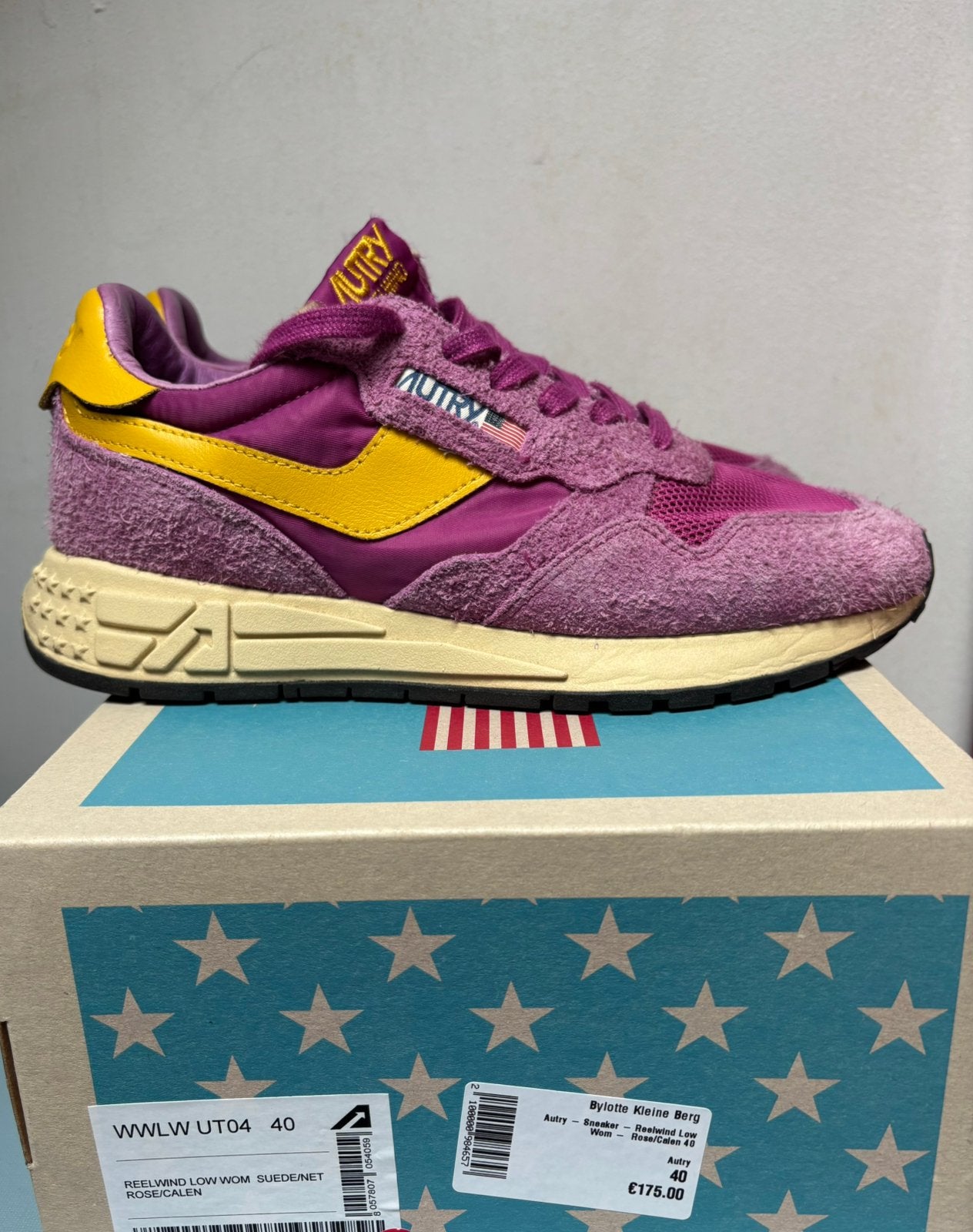 Autry reelwind sneakers roze geel 40, Verzenden, Roze, Sneakers of Gympen, Zo goed als nieuw