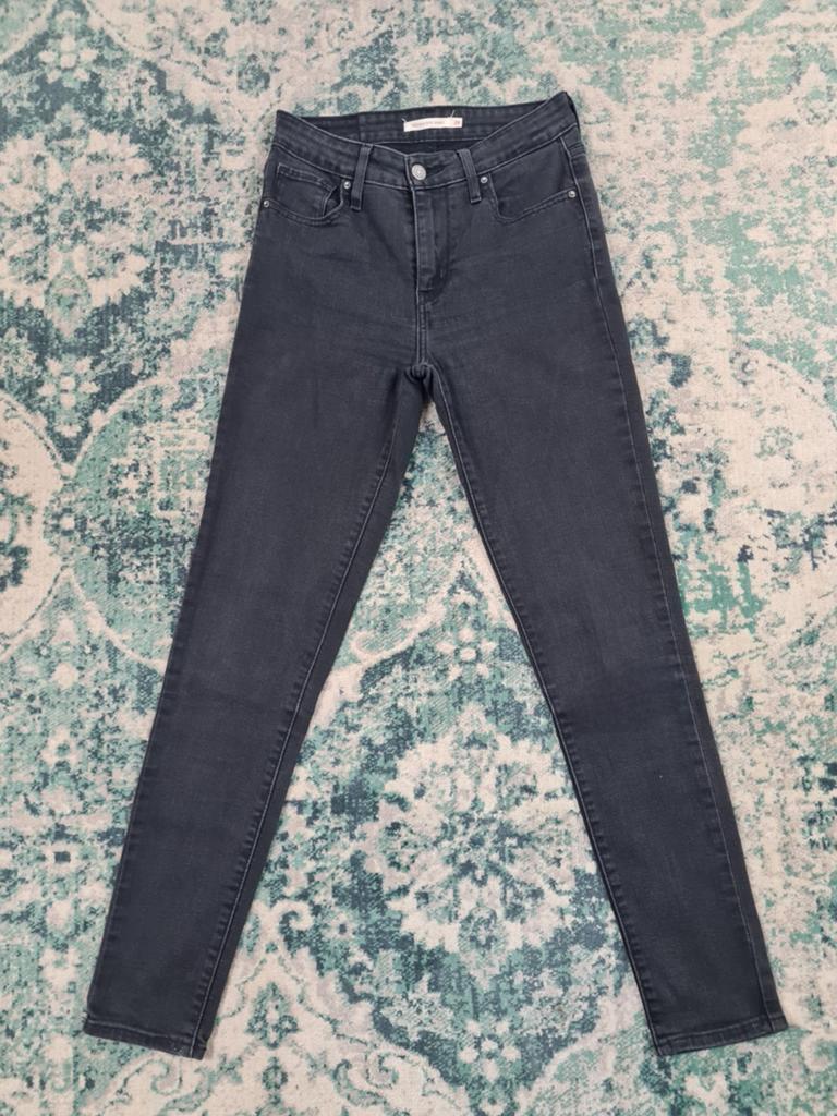 Levi's 721 high rise skinny W26 L30 Tulsi2630 High-rise, Zwart, Ophalen of Verzenden, Zo goed als nieuw, W27 (confectie 34) of kleiner