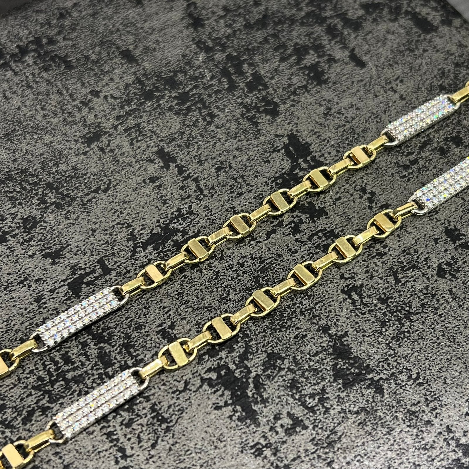 14k gouden ketting kingsley schakel nieuw, Ophalen of Verzenden, Nieuw, Goud