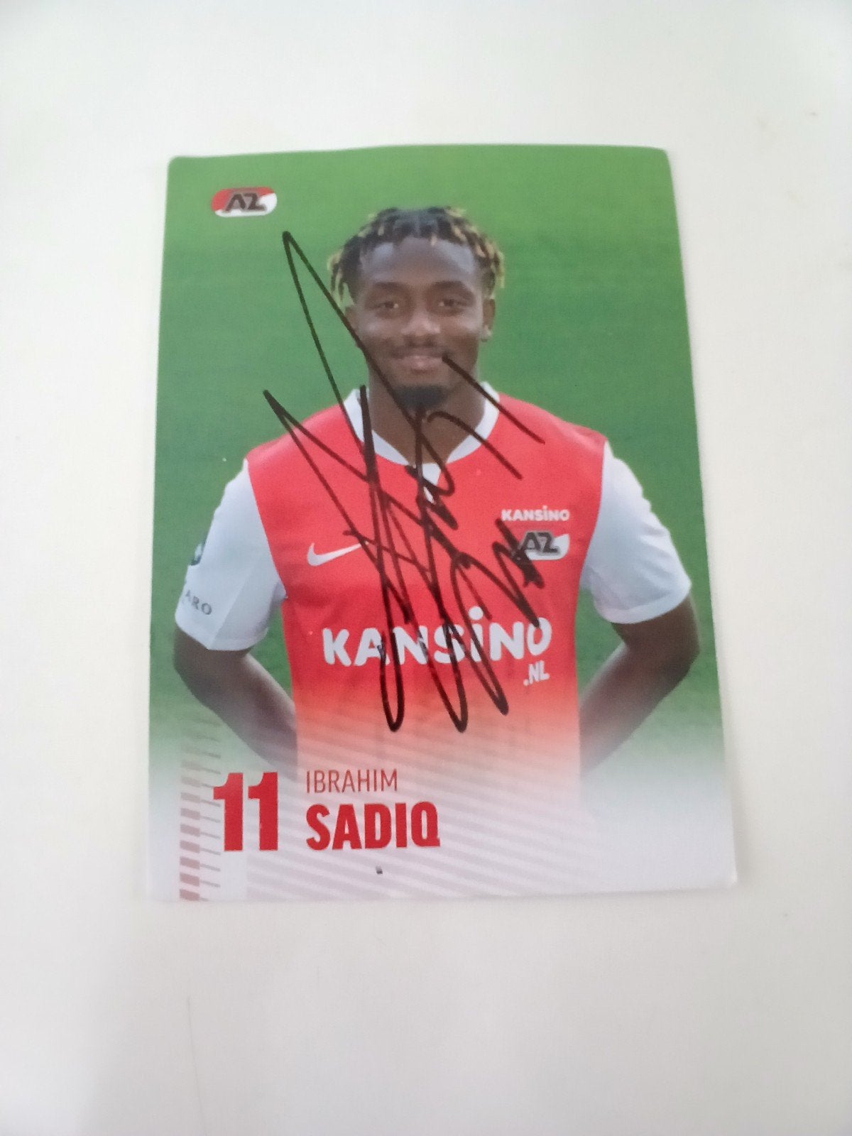 Gesigneerde spelerskaarten AZ, Ophalen, Zo goed als nieuw, AZ, Spelerskaart