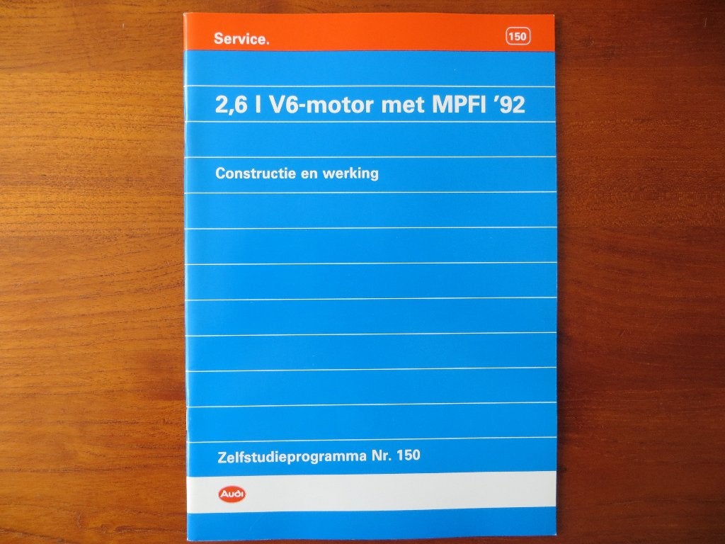 Audi zelfstudieprogramma 150: 2,6 l V6-motor met MPFI ‘92, Ophalen of Verzenden, Nieuw, Audi