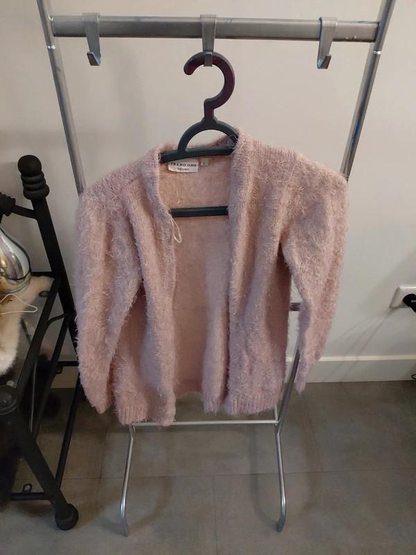 Roze pluizig vestje maat L - TREND ONE YOUNG, Maat 42/44 (L), Ophalen of Verzenden, Roze, Gedragen