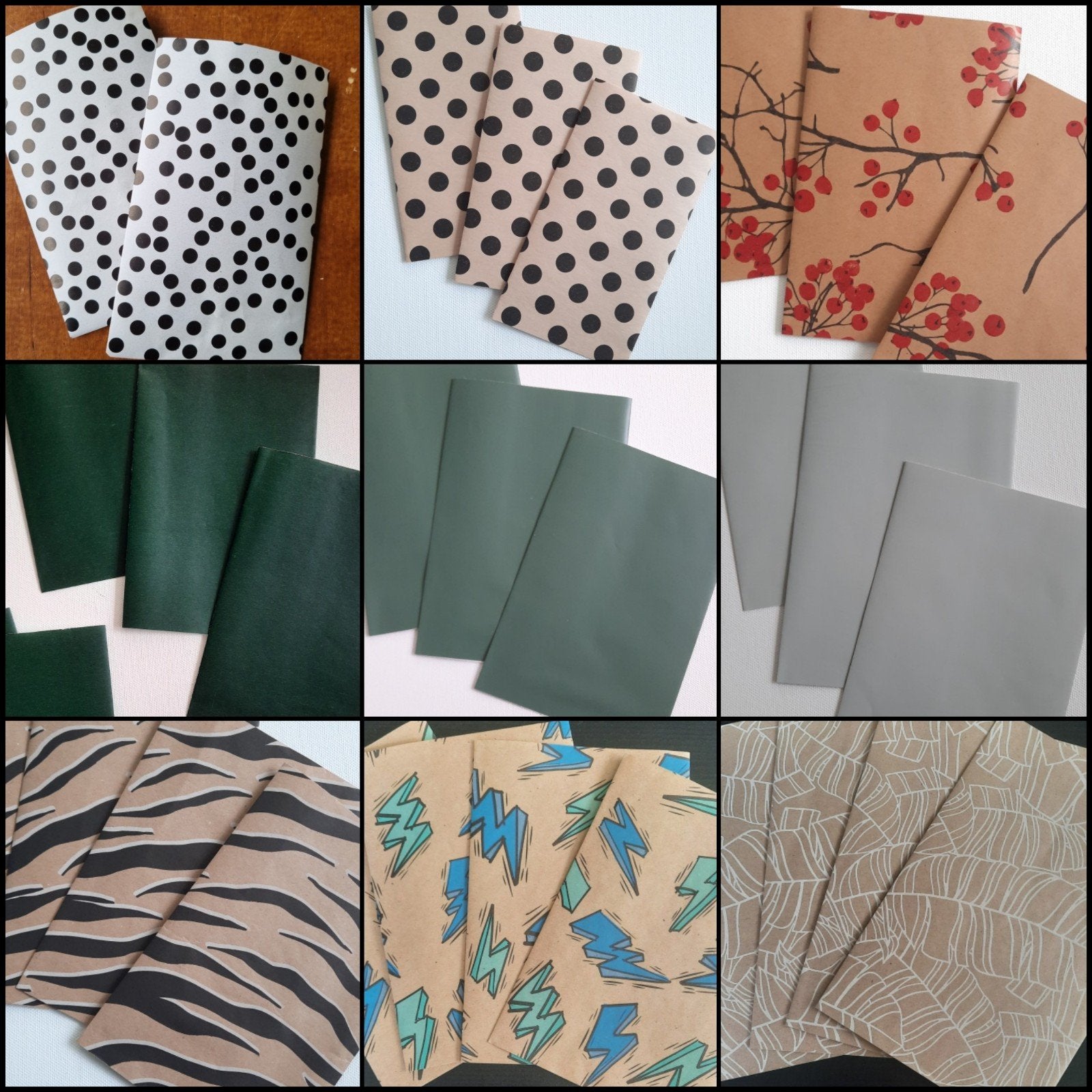 Pakket van 100 papieren inpakzakjes kadozakjes zakjes partij, Verzenden, Nieuw, Sqoreboutique@gmail.com, Sqore Boutique