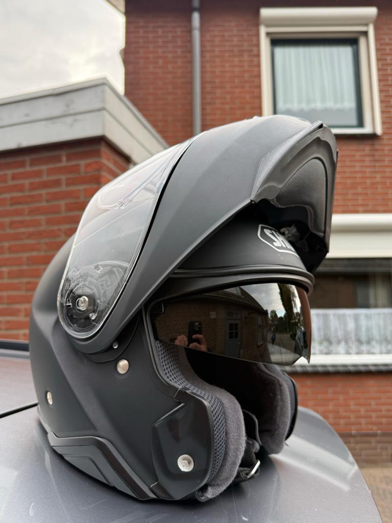 Shoei Neotec 2 Systeemhelm Maat S - Zo goed als nieuw!, Motoren, Kleding | Motorhelmen, Systeemhelm, Ophalen of Verzenden, S, Shoei