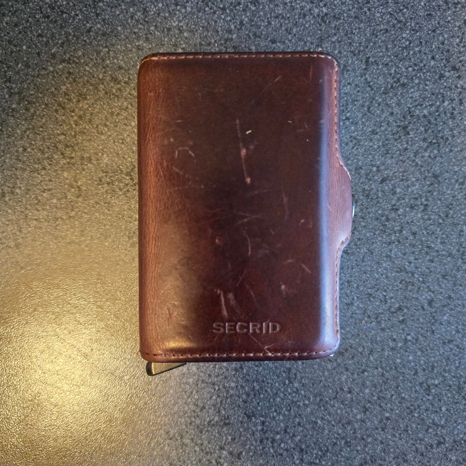 Secrid Twinwallet Bruin Leder., Ophalen of Verzenden, Bruin
