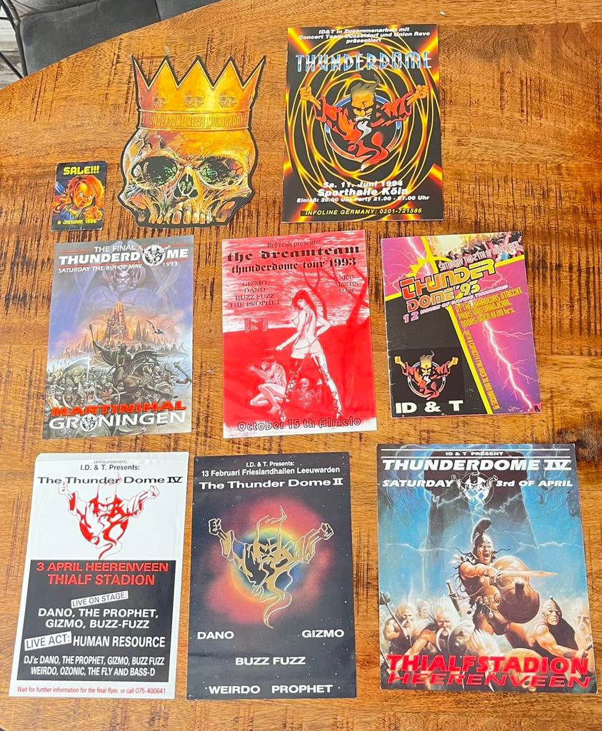 Thunderdome hardcore gabber id&t flyers, Verzamelen, Ophalen of Verzenden, Zo goed als nieuw