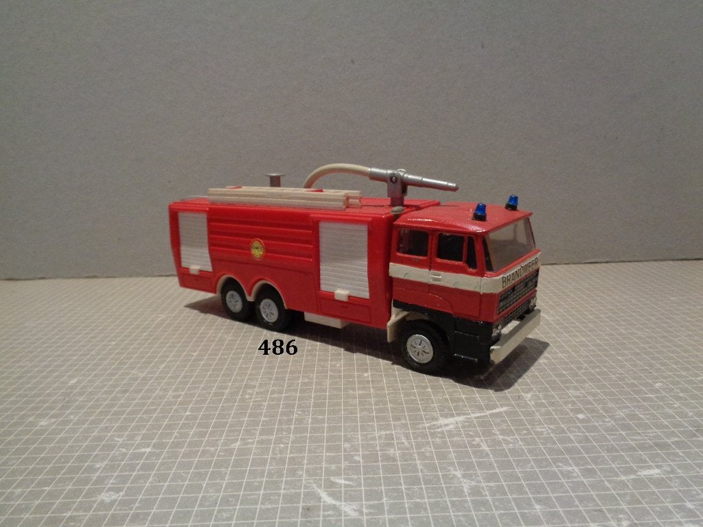 lion daf 2800 brandweer code 3, Ophalen of Verzenden, Zo goed als nieuw, Bus of Vrachtwagen, Lion Toys