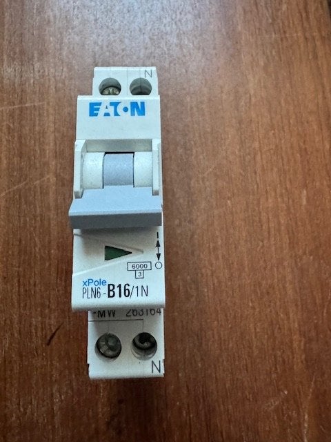 Eaton xPole PLN6-B16/1N en PLN6-B25/1N bekeringsautomaten, Ophalen of Verzenden, Gebruikt, Eaton, Overige typen