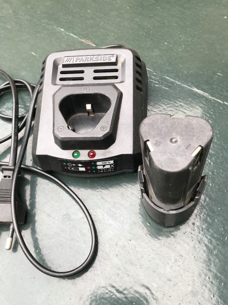Lidl machine accu 10.8 V met lader, Ophalen, Gebruikt, Variabele snelheid, Boor- en Schroefmachine