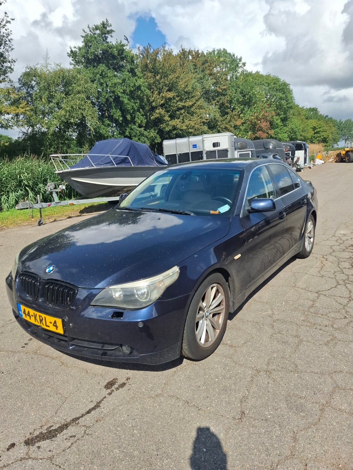 BMW 5-Serie 525i Automaat bak storing, Auto's, 2000 kg, Blauw, 2996 cc, Particulier