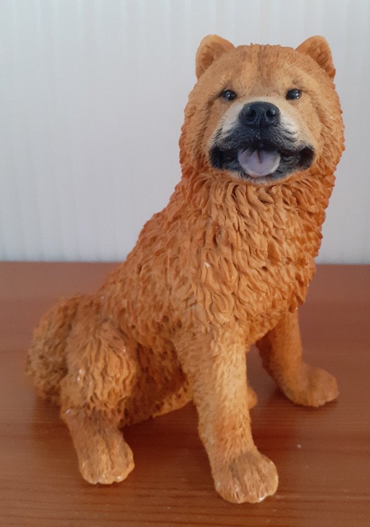 retro chowchow hond beeldje castagna made in Italy 1988, Ophalen of Verzenden, Gebruikt, Dier