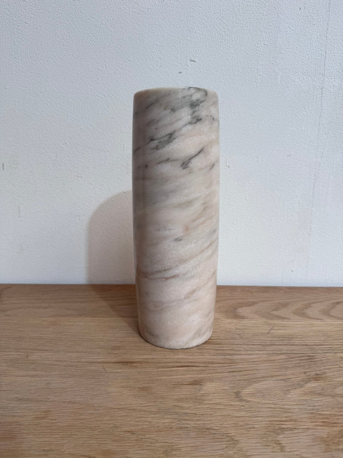 Vintage Marmeren Vaas, 26 cm, Ophalen of Verzenden, Zo goed als nieuw, Roze