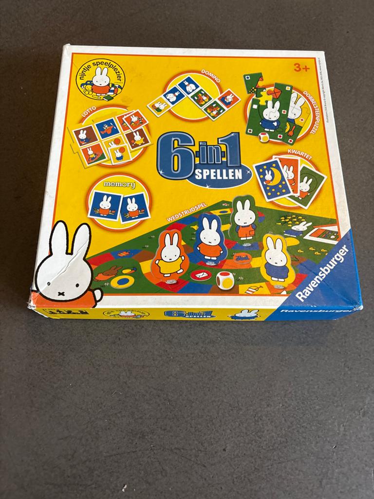 Nijntje 6-in-1 Spellenpakket Ravensburger, Ophalen, Gebruikt, Jongen of Meisje