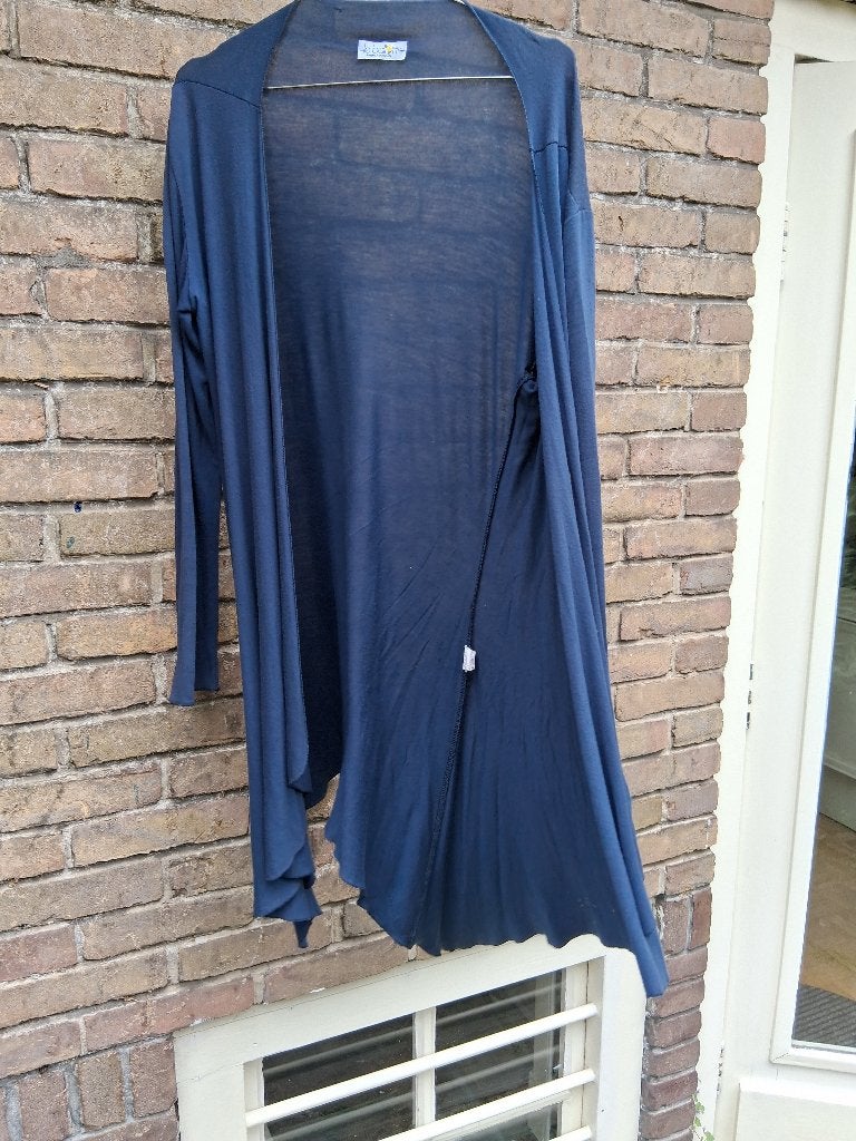 dames vest lang - Le Ballon -  maat L, Blauw, Maat 42/44 (L), Ophalen of Verzenden, Le Ballon