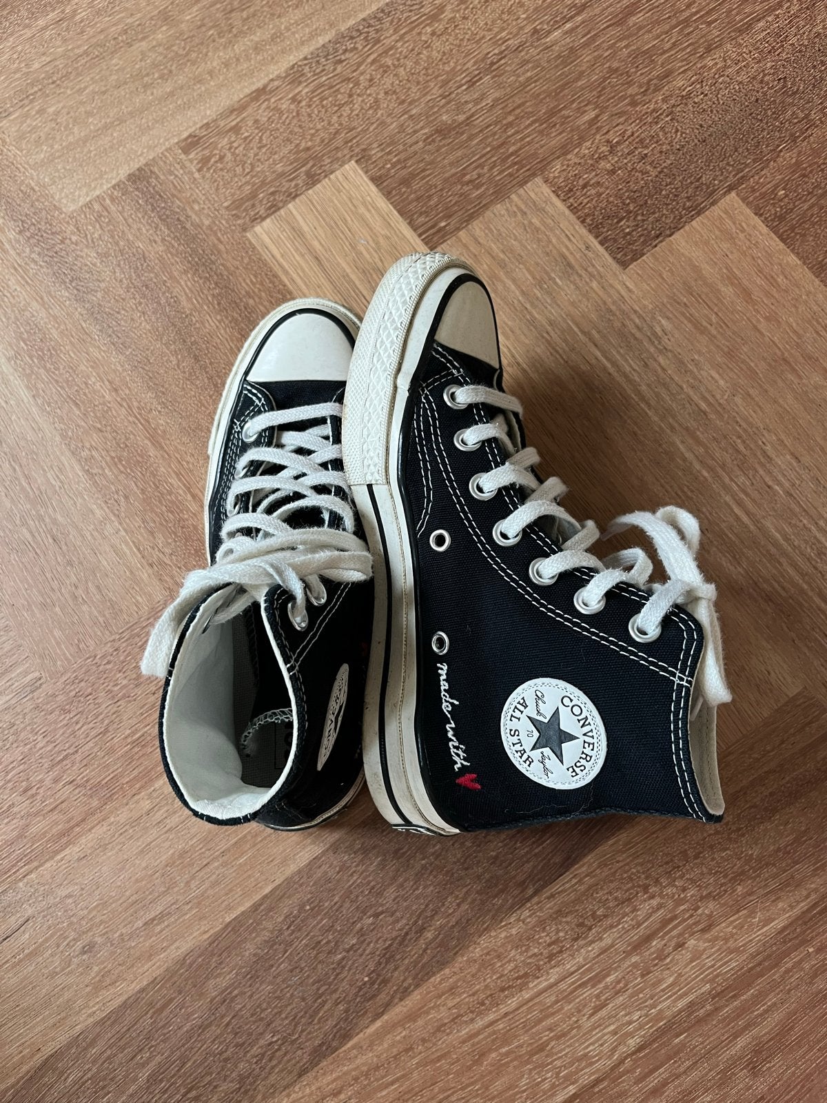 Converse Chuck Taylor All Star High Top Love Edition Maat 35, Zwart, Ophalen of Verzenden, Sneakers of Gympen, Gedragen