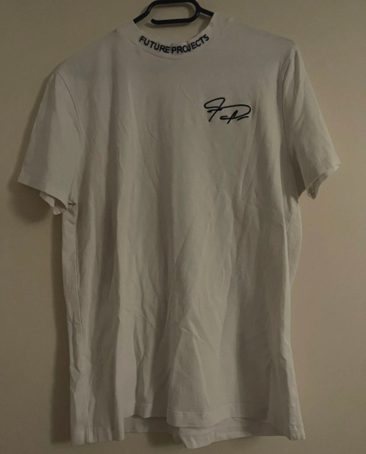 Wit T-shirt met 'Future Projects' opdruk, Kleding | Heren, T-shirts, Gedragen, Maat 46 (S) of kleiner, Wit, Verzenden