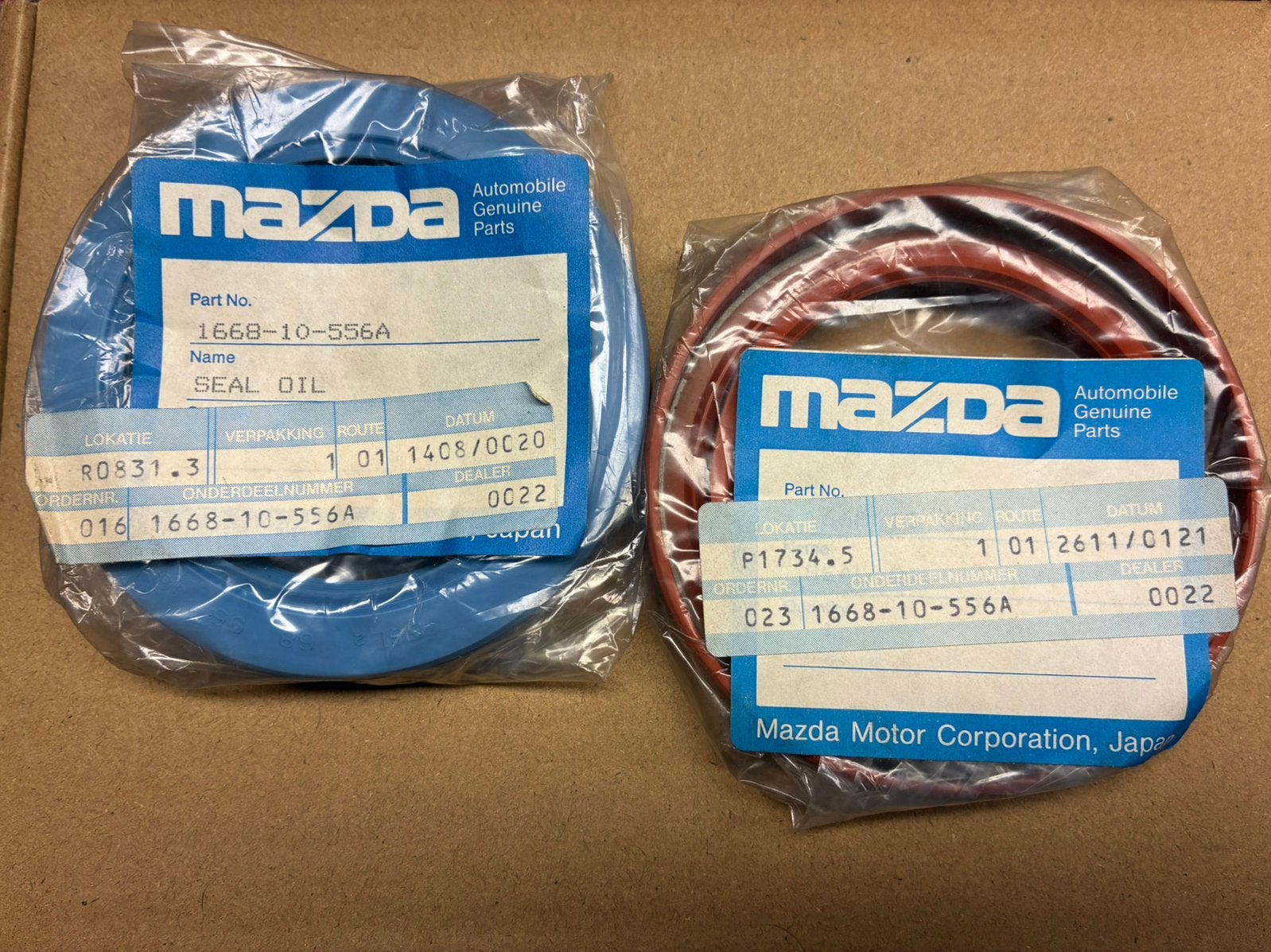 Mazda rx7 12A 13B rear main seal 1668-10-556A, Ophalen of Verzenden, Gebruikt, Mazda