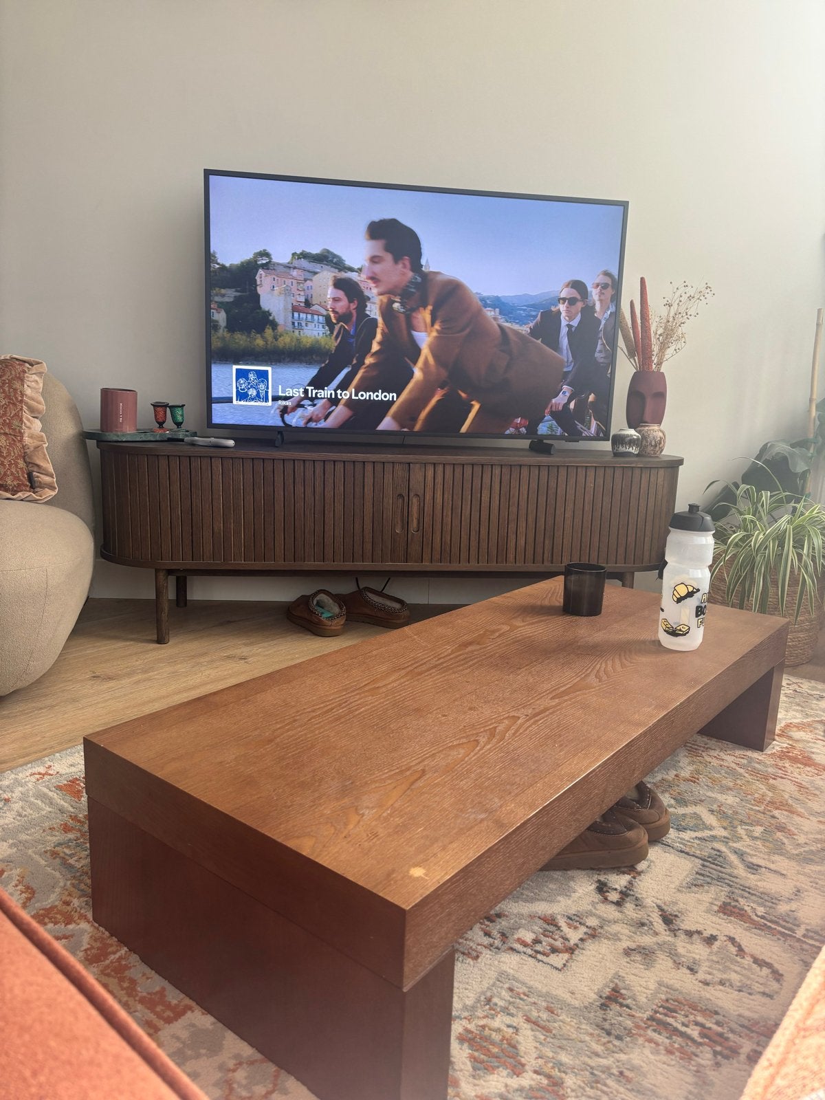 Salontafel met kringen - opknapper, Ophalen, Gebruikt, Overige houtsoorten