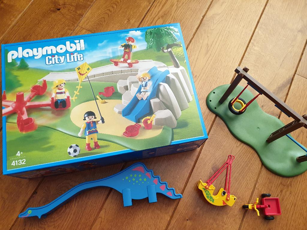 Playmobil Speeltuin 4132 skatebaan, schommel & glijbaan vint, Ophalen of Verzenden, Nieuw, Complete set