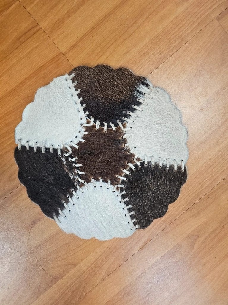 Patchwork koeienhuidje 25/25, Gebruikt, Bruin, Ophalen of Verzenden, Mon Plaisir 19, Etten-Leur, Netherlands